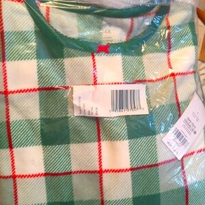 Fleece plaid nightgown